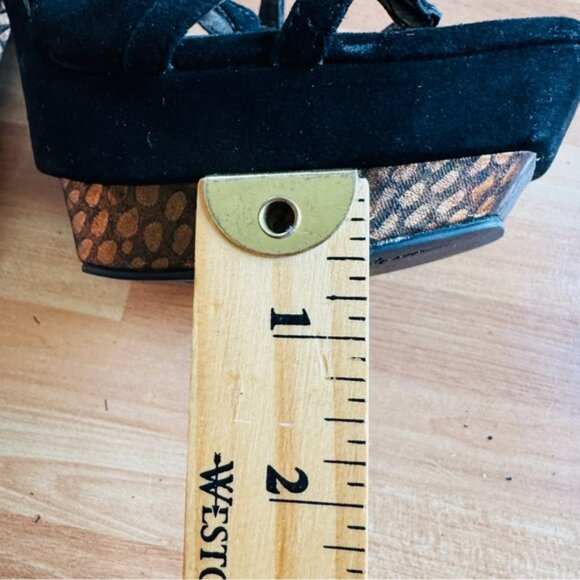 Jessica Simpson black spiked strappy sandals size 6 - Picture 14 of 14